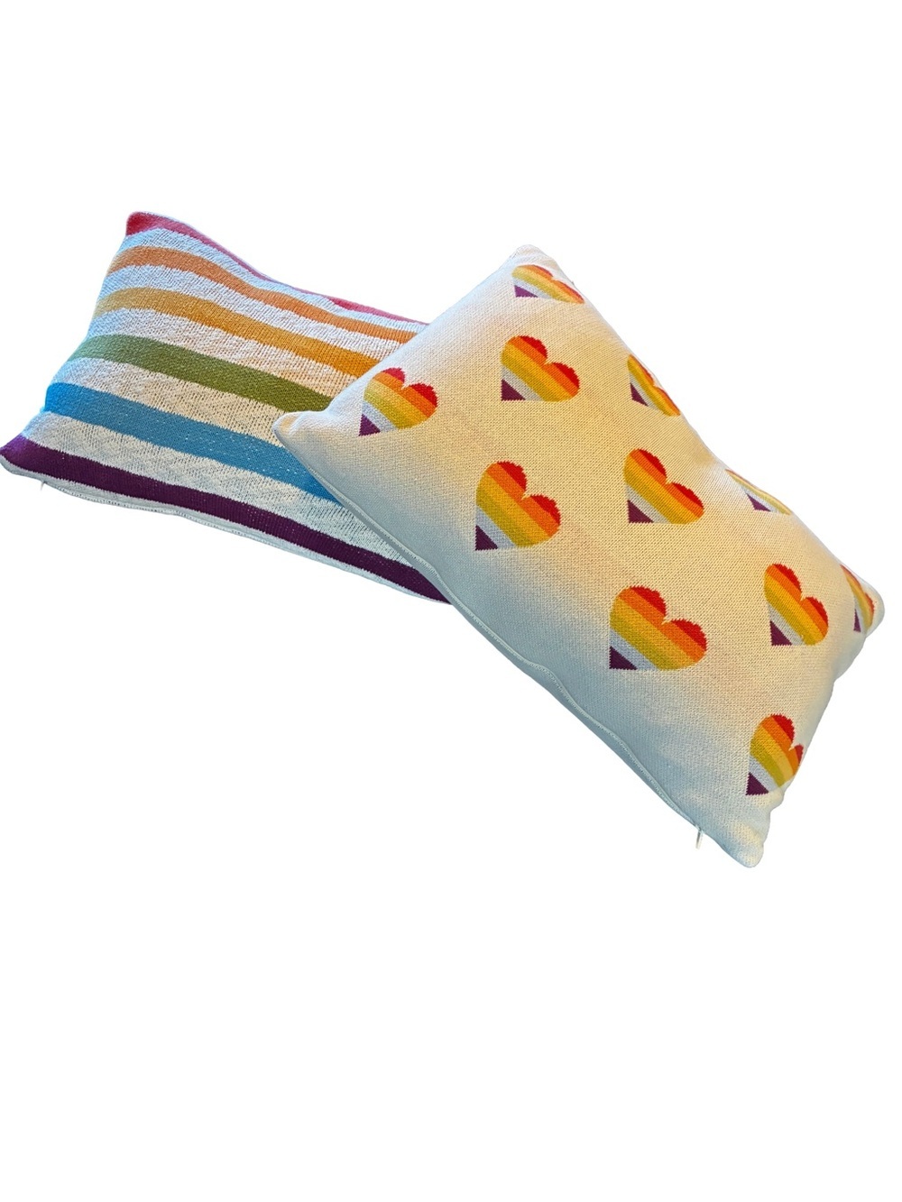 Isaac Mizrahi Loves Target Pride Knit Rainbow Pillow Set